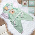 Conjunto Pagão Para Bebe Bordado Com 05 Peças RN a 01 mês e prematuro