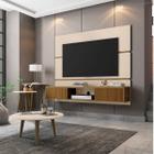 Conjunto Painel Âmbar Tvs de 65 Polegadas e Mesas Estilo Retrô