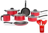 Conjunto Panela Brinox 7 Pçs Pro-flon Caçarola C/ Utensílios - BRINOX METALURGICA SA