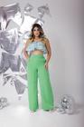 Conjunto pantalona e cropped tecido laise 38/40