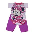 Conjunto Para Bebê Body Bory + Calça Estampa da Minnie Rosa Pink REF S203F