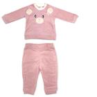 Conjunto Para Bebê Pelúcia Bordado Urso 1-3