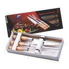 Conjunto Para Churrasco 3 Pçs Faca, Garfo e Chaira 0125 Madefer