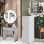 Conjunto Para Escritório com uma escrivaninha e um armário organizador