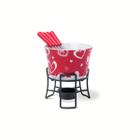 Conjunto para Fondue 6 Peças Vermelho Brinox - 1256/104