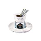 Conjunto Para Fondue em Porcelana Branca 8 Peças Charmy Hauskraft