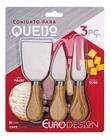 Conjunto Para Queijo 3 Pcs Euro Design Cheese Set Que5555