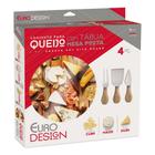 Conjunto Para Queijo Com Tábua 4 Peças Presente Casa 5548 Euro Home