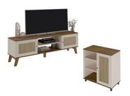 Conjunto Para Sala Com Rack E Buffet Charlotte Artely