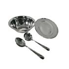 Conjunto Para Servir 4 Peças Inox Cozinha Wellmix