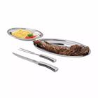 Conjunto Para servir Churrasco Inox Euro com 4 Peças