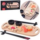 Conjunto para sushi com 2 pares de hashi / palito + tabua e acessorios kioto 7 pecas - WINCY