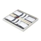 Conjunto Para Sushi Lyor Cerâmica 13 Peças Amadeirado/Branco