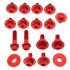 Conjunto Parafuso Kit Plástico Zeta Vermelho Crf 250r 2022 em diante Crf 450r 2021 em diante