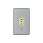 Conjunto Perlex 4X2 Cinza Com Placa(1Tomada 20A) 1315