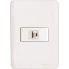 Conjunto Perlex Aros 4X2 Branco Com Placa(1Tomada Rj45) 7364