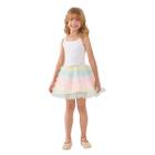 Conjunto petit cherie infantil saia tules colorido 8025034