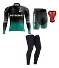 Conjunto Petronas Camisa Manga Longa Bermuda Gel Pernito Uv - Decole