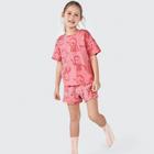 Conjunto Pijama Curto Infantil Menina Rosa Polvo Hering