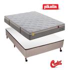 Conjunto Pikolin Activeness Box Castor Bege Casal 138X188X70cm