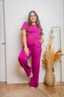Conjunto Plus Size Calça Bolso do Lado e Blusa Soltinho