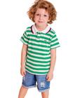 Conjunto Polo Verde Bermuda Jeans Infantil Vigat