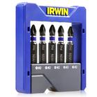 Conjunto pontas pwr bits impacto 5pcs ph2 irwin 1865325