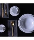 Conjunto Porto Brasil com 6 Pratos Raso Madeleine Branco