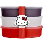 Conjunto potes marmita com 3 unidades Hello Kitty com elástico Baby Go