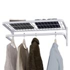 Conjunto Prateleira Estante Modular Com Arara e Cabideiro 60x40cm Organizador Multiuso Aramado em Aço