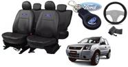 Conjunto Premium EcoSport 2005-2006 + Capas, Volante e Chaveiro - Sofisticação Máxima