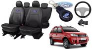 Conjunto Premium EcoSport 2006-2013 + Capas, Volante e Chaveiro - Elegância Única