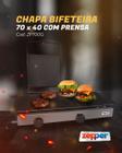 Conjunto Prensa Chapa Chapeira Lanches ZP-700g Zepper