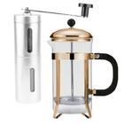 Conjunto Prensa Francesa & Moedor de Grãos Aço Inox