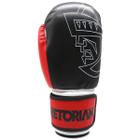 Conjunto Pretorian Luva De Boxe/Mauy Thai First-Preto/Vermelho-Tam 12 Oz