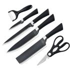 Conjunto Profissional De Facas Churrasco: Kit 6 Peças Top