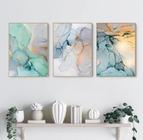 Conjunto Quadro Decorativo cores abstratas"