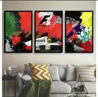 Conjunto Quadro Decorativo formula 1"