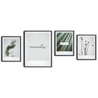 Conjunto Quadros Botânico Inspirador Natureza Motivacional