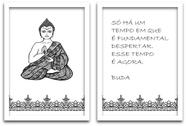 Conjunto Quadros Decorativos 2 peças 40x60 Buda