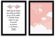 Conjunto Quadros Decorativos 2 peças 40x60 Menina Anjo