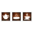 Conjunto Quadros Decorativos Cozinha Copa Café Novidade