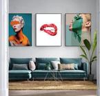 conjunto quadros Mulher Arte Moderna"