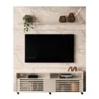 Conjunto Rack e Painel 2.08 Samoa Calacata Off-White - CasaH