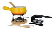 Conjunto Raclette Preto Fondue Amarelo 16 Pç 1256/109 - Brinox