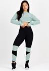 Conjunto Racy Metamorfose Cropped Em Tela + Calça Legging Com Detalhe Verde MTF26