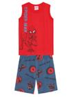 Conjunto Regata Brandili 36384 Infantil Spider-Man Algodão T. 01/03