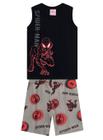 Conjunto Regata Brandili 36384 Infantil Spider-Man Algodão T. 01/03