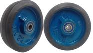 Conjunto Roda de Ferro Revestida em Borracha 614 Rolamento de Esfera 15mm - RB614E15