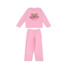 Conjunto Rosa Infantil Plush Infanto Juvenil Feminino de Inverno